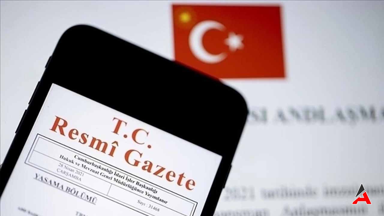 Resmi Gazete'de Yayımlandı